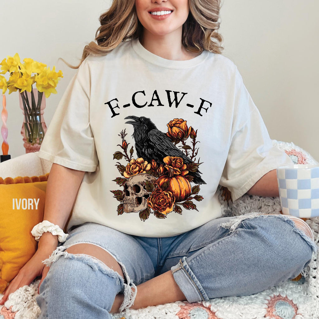 F-Caw-F Funny Crow Halloween T-Shirt