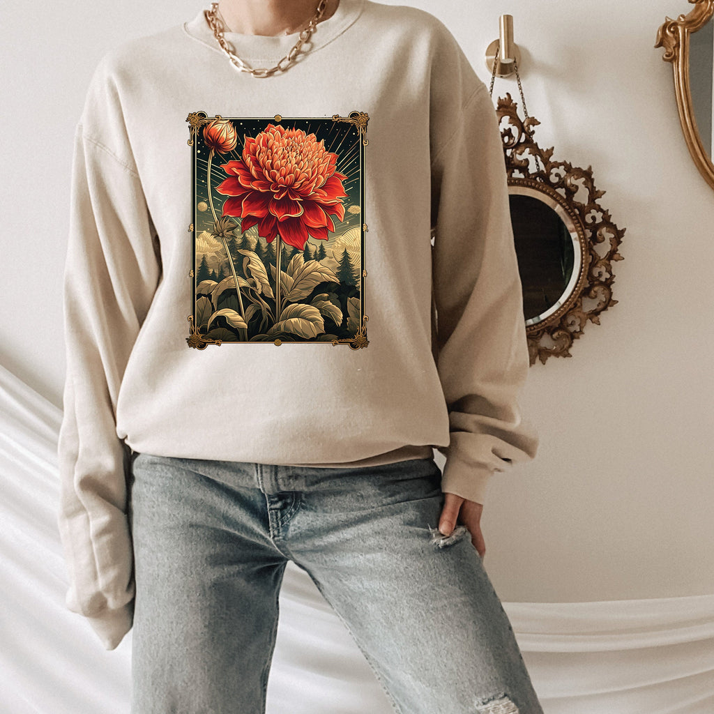 Vintage Dahlias Sweatshirt
