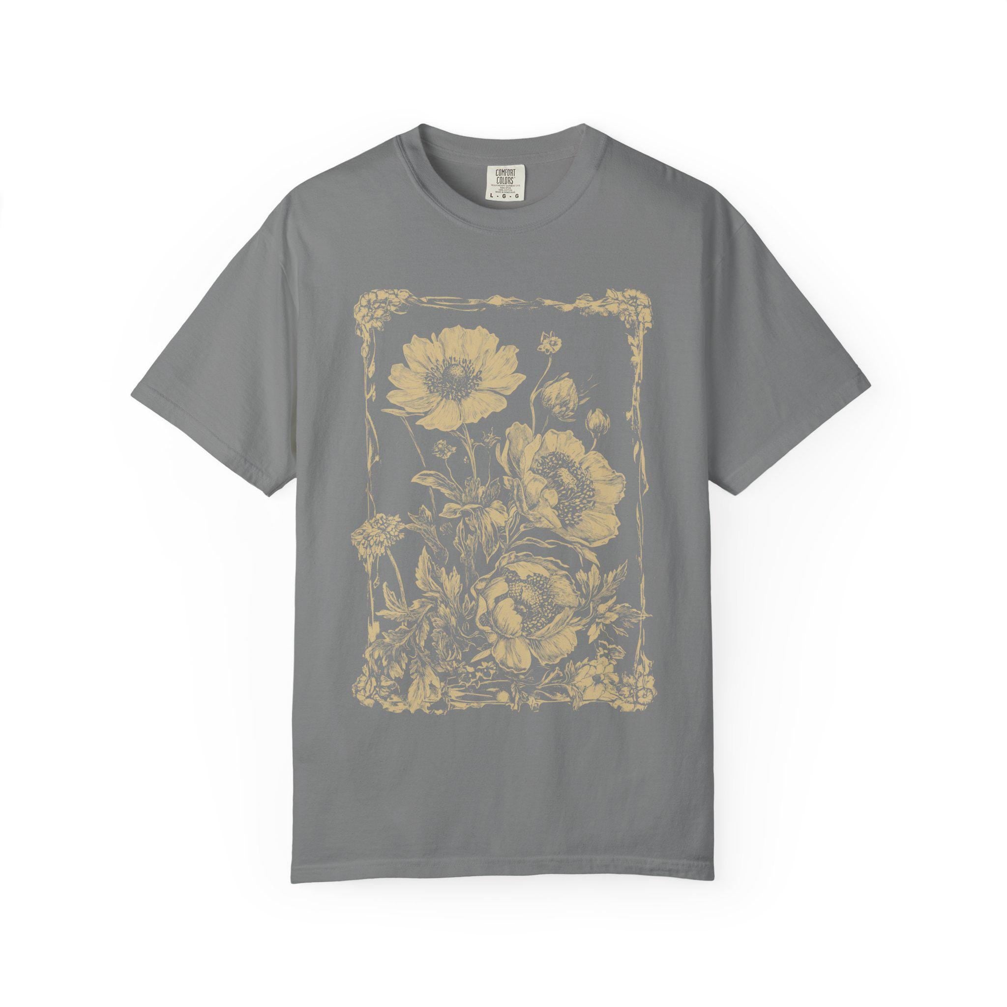 Vintage Retro Dahlias T-Shirt
