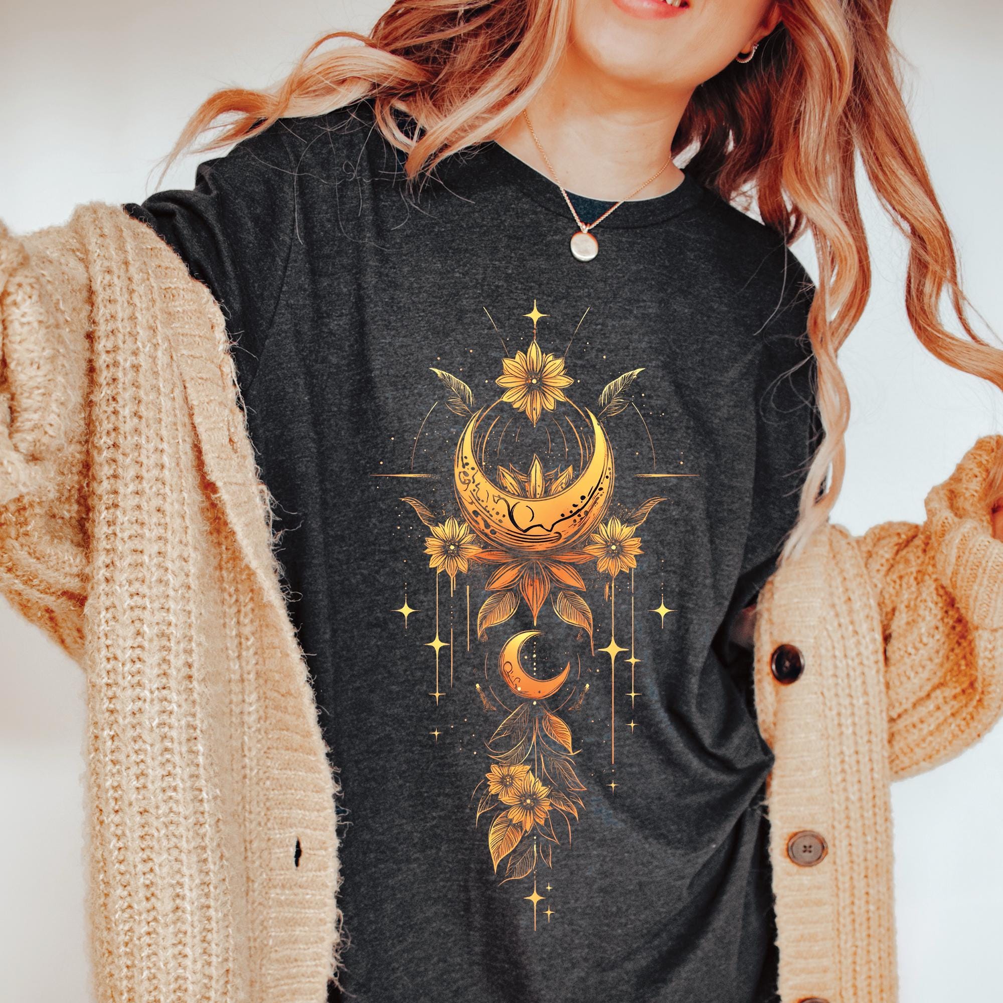 Celestial Boho Flower Shirt
