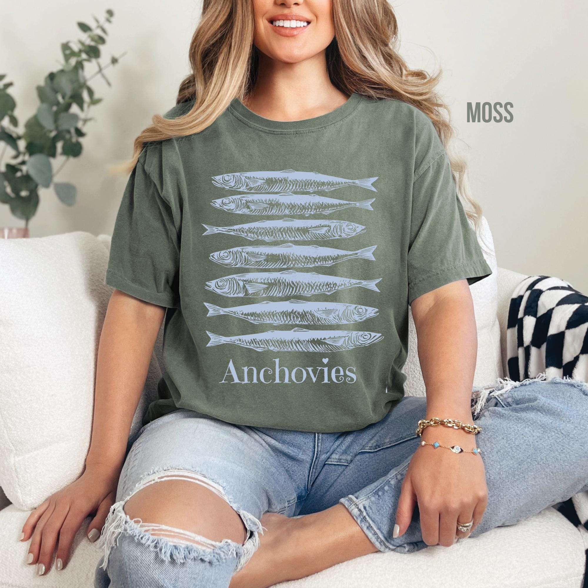 Retro Vintage Anchovies T-shirt