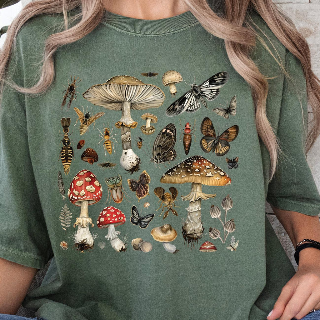 Vintage Mushroom Graphic T-Shirt