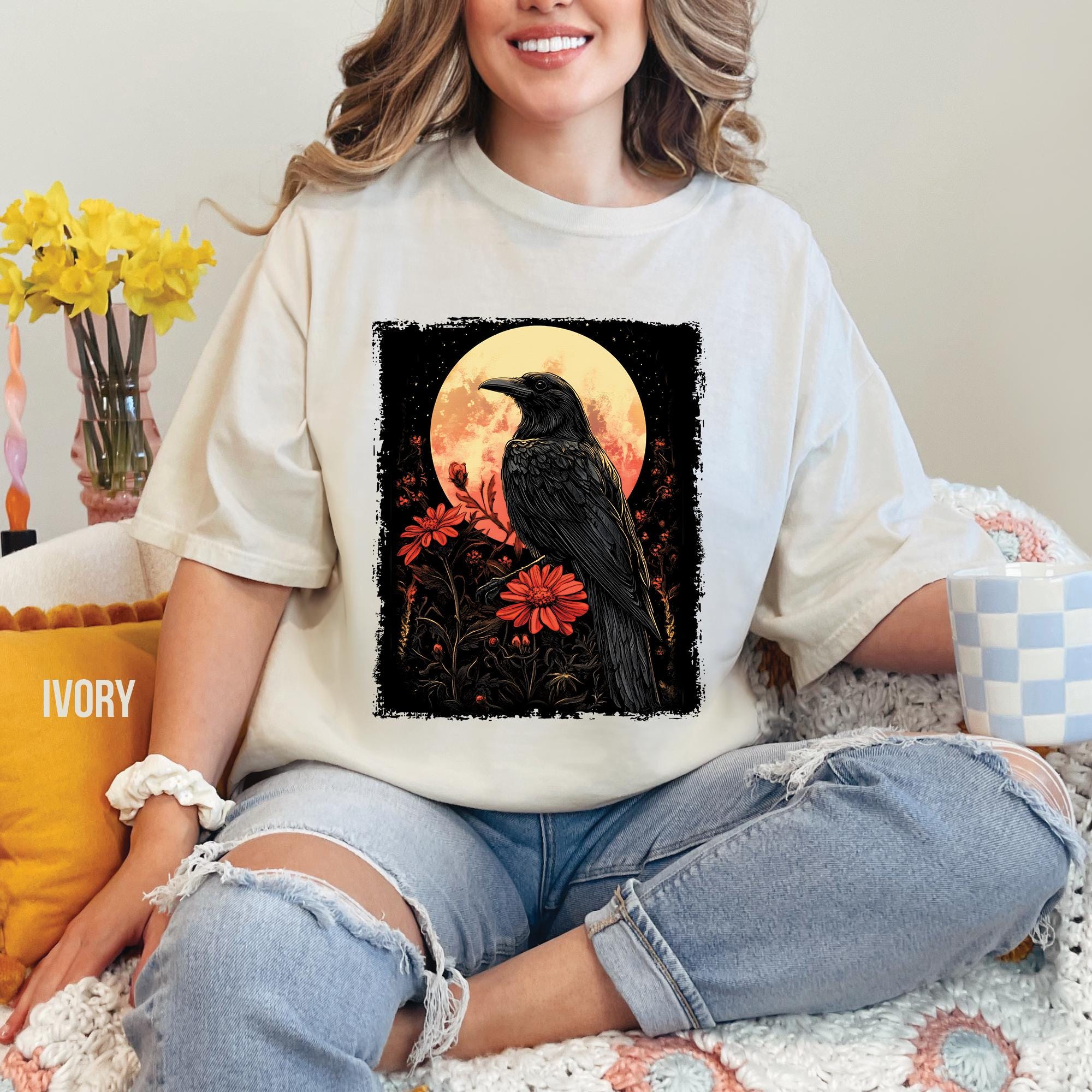 Gothic Midnight Raven T-Shirt