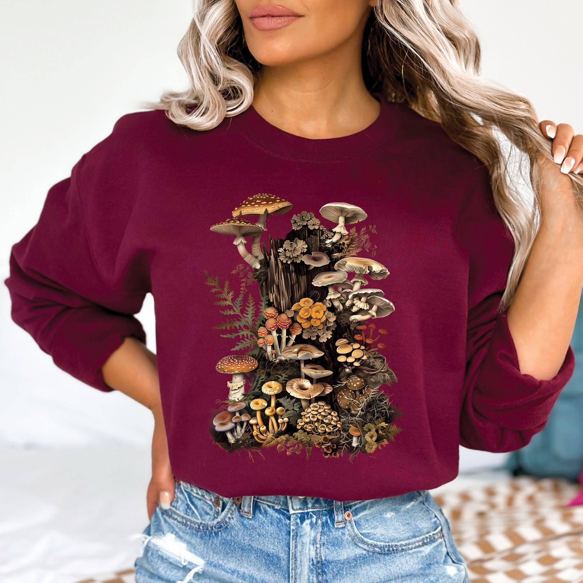 Goblincore Mushroom Aesthetic Sweatshirt