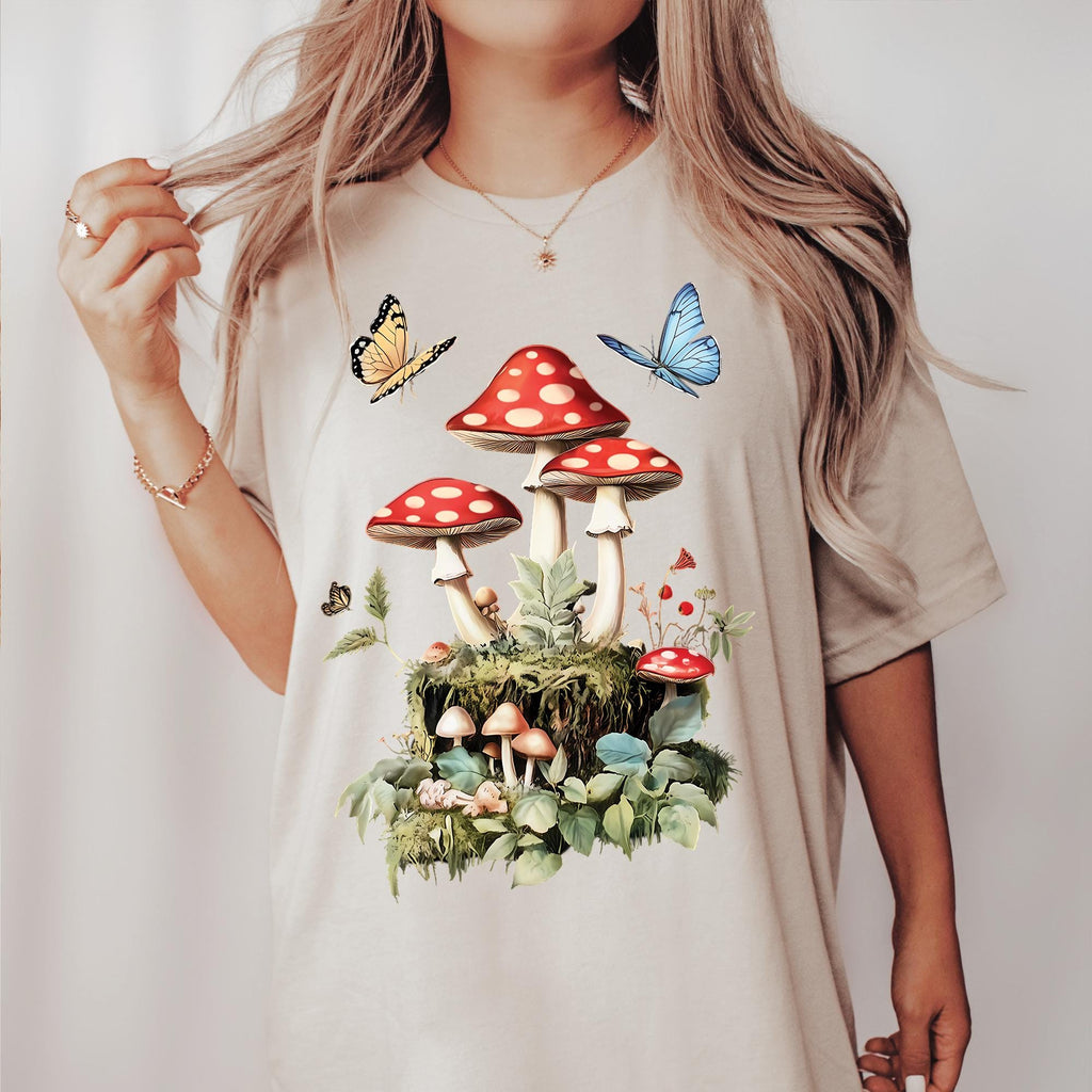 Butterfly Mushroom Goblincore Shirt