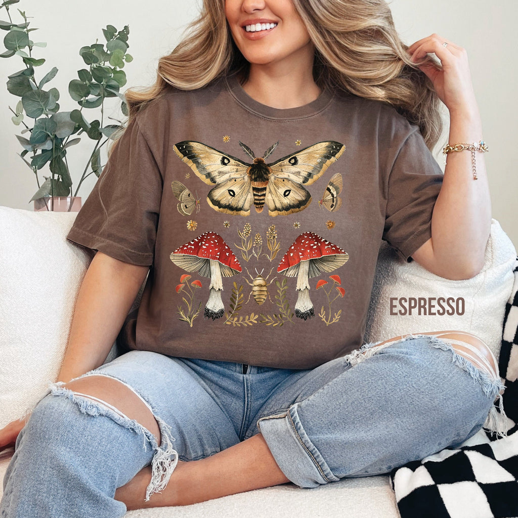 Vintage Moth & Mushroom Shirt