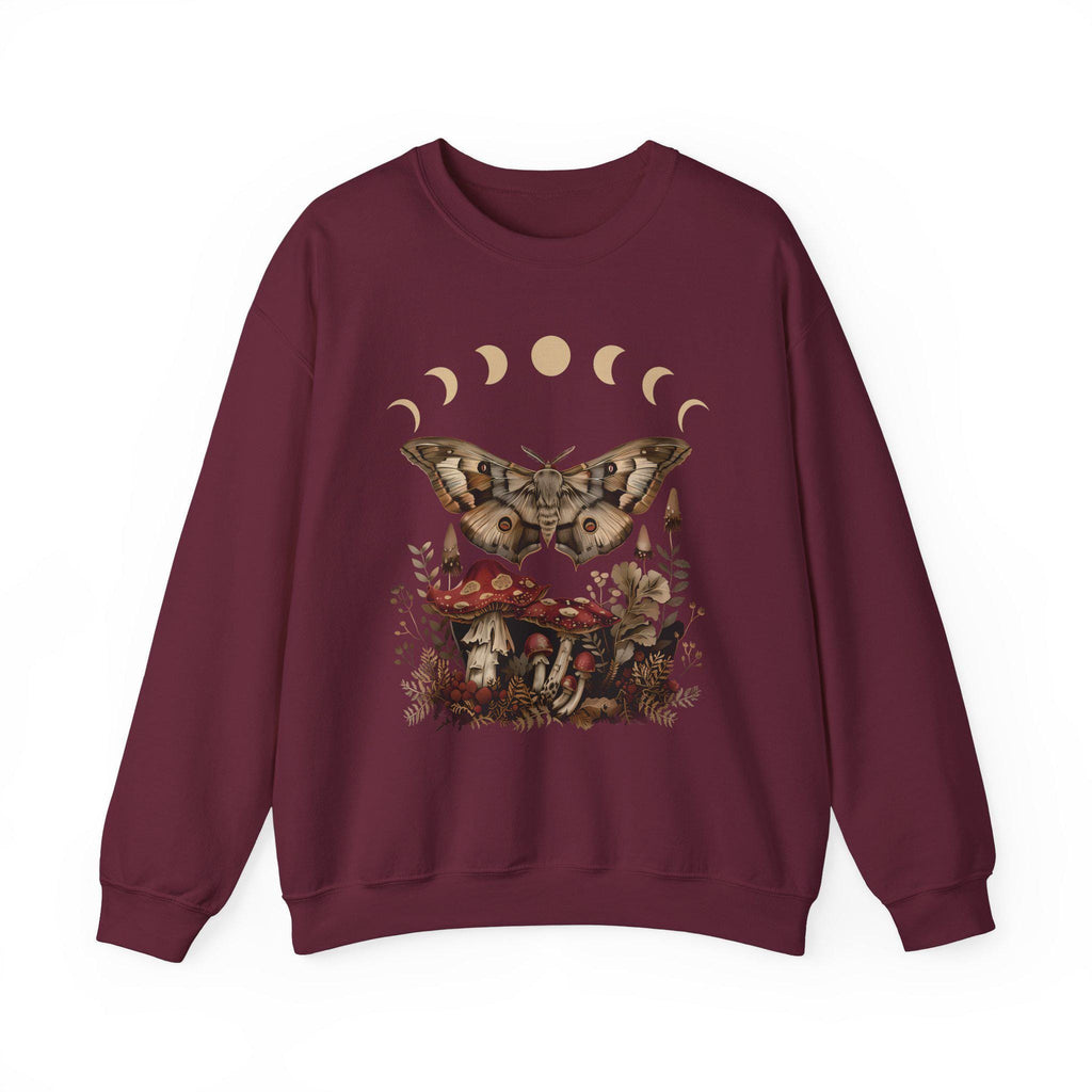 Mushroom Moth Moon Phase Sweatshirt