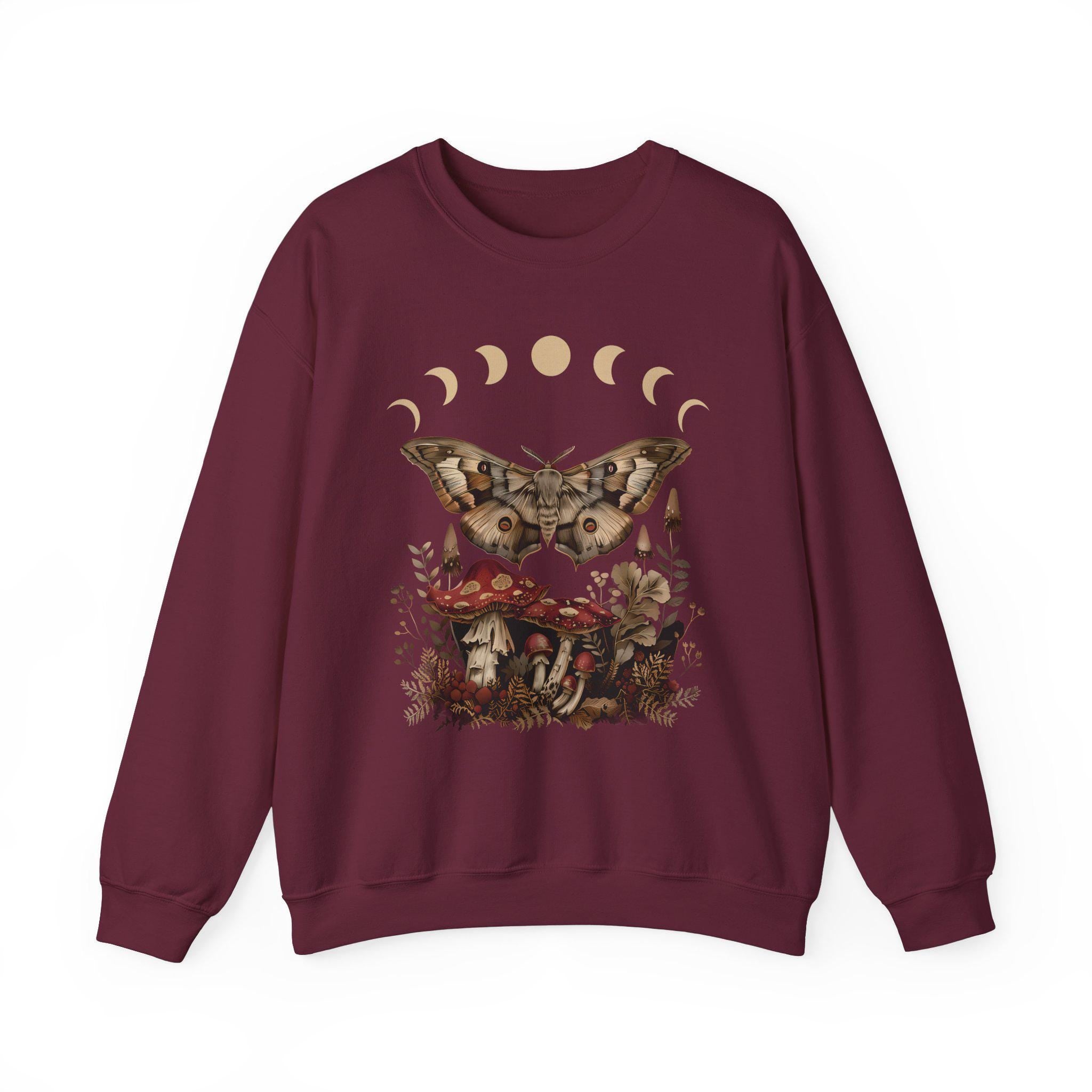 Mushroom Moth Moon Phase Sweatshirt