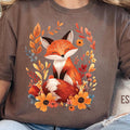 Autumn Floral Fox T-Shirt