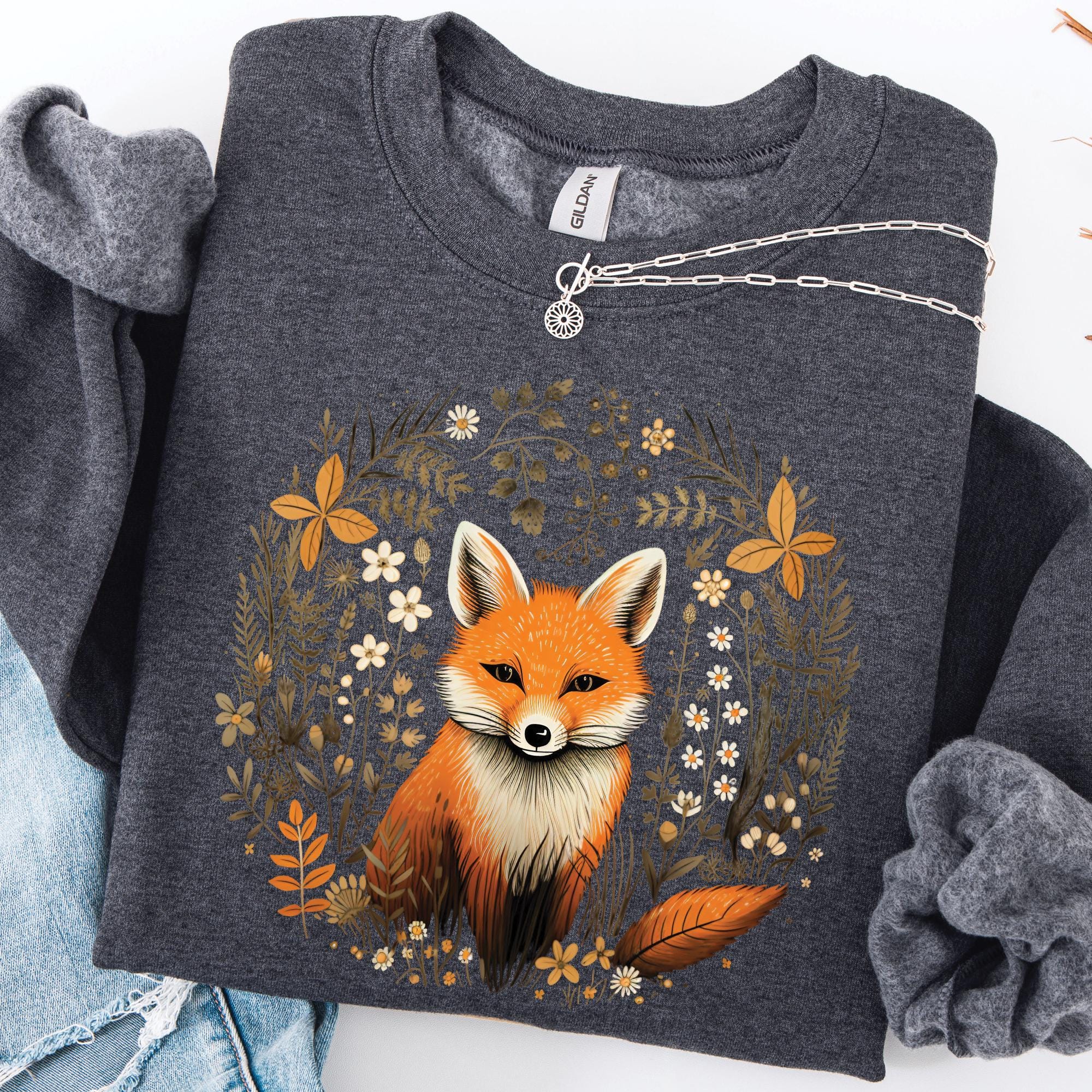 Vintage Fox Wildflower Sweatshirt