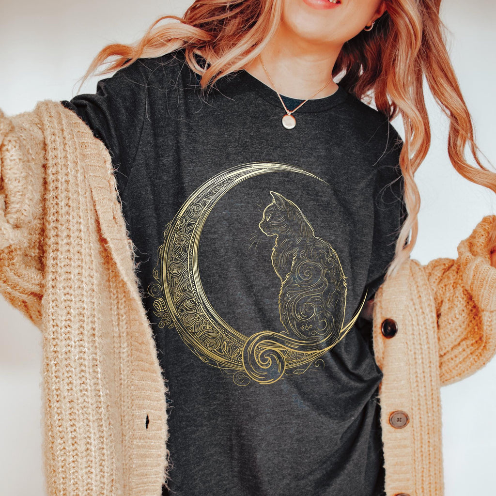 Celestial Moon Cat T-Shirt