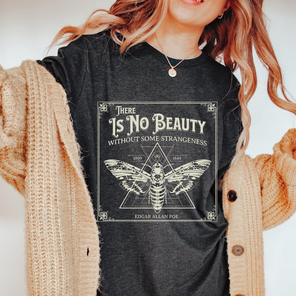 Edgar Allan Poe Gothic Moth T-Shirt