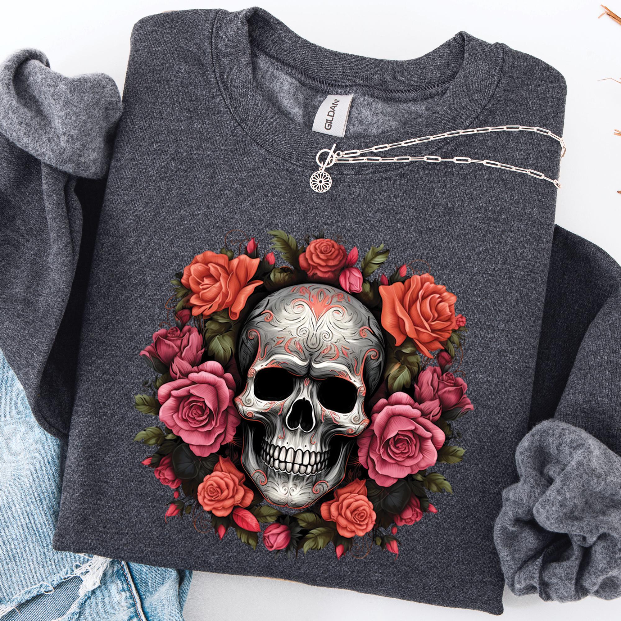 Skull and Roses Sweatshirt