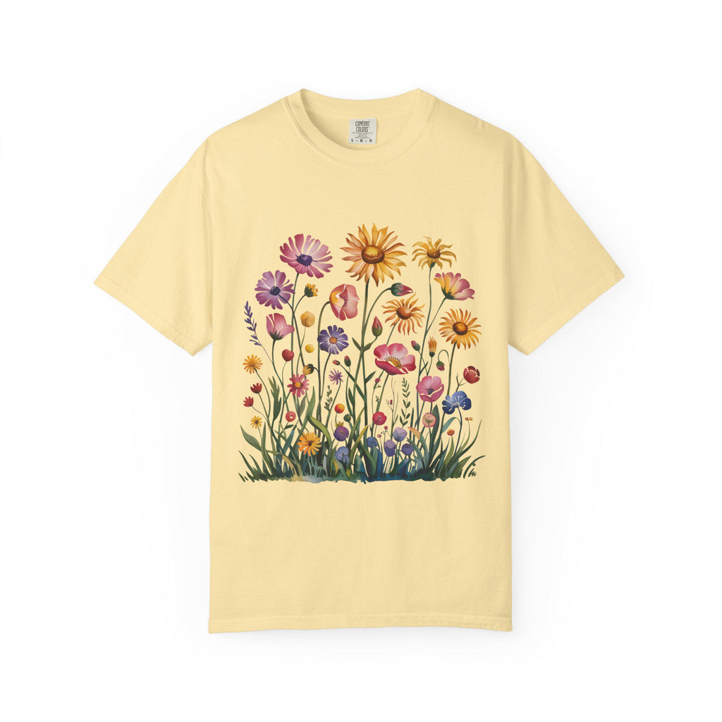 Boho Wildflowers Summer Floral Graphic T-shirt