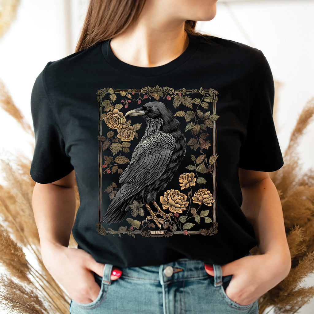 Vintage Raven Gothic T-Shirt