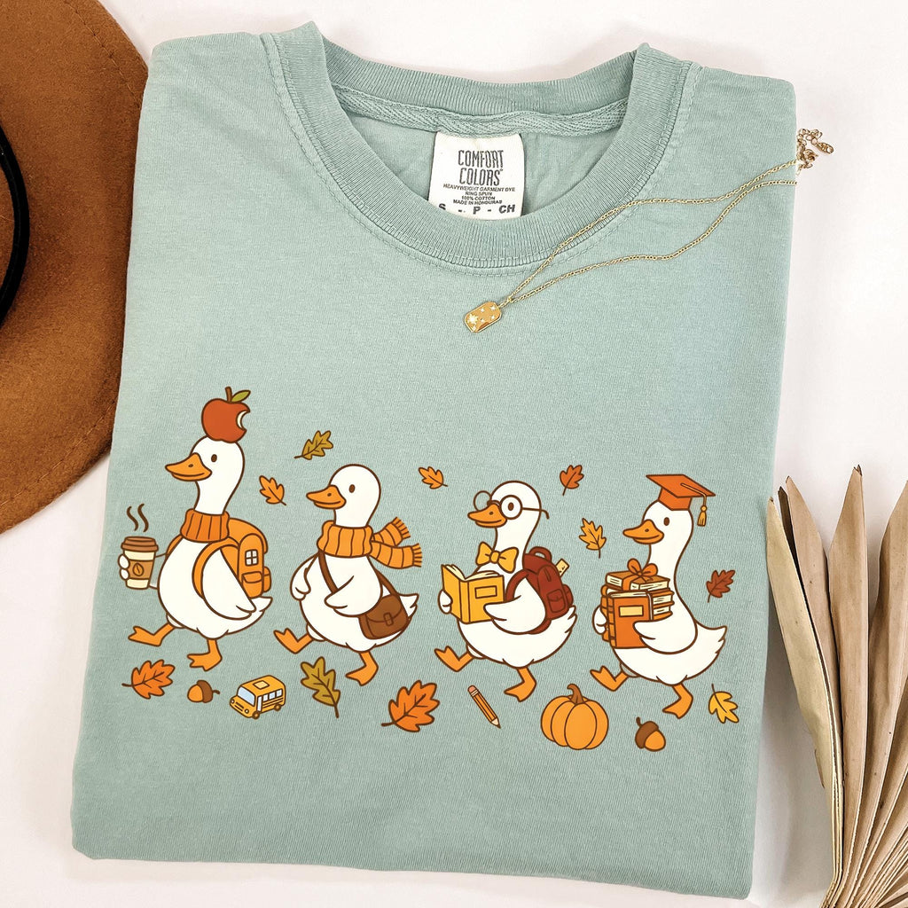 Fall Goose Teacher T-Shirt