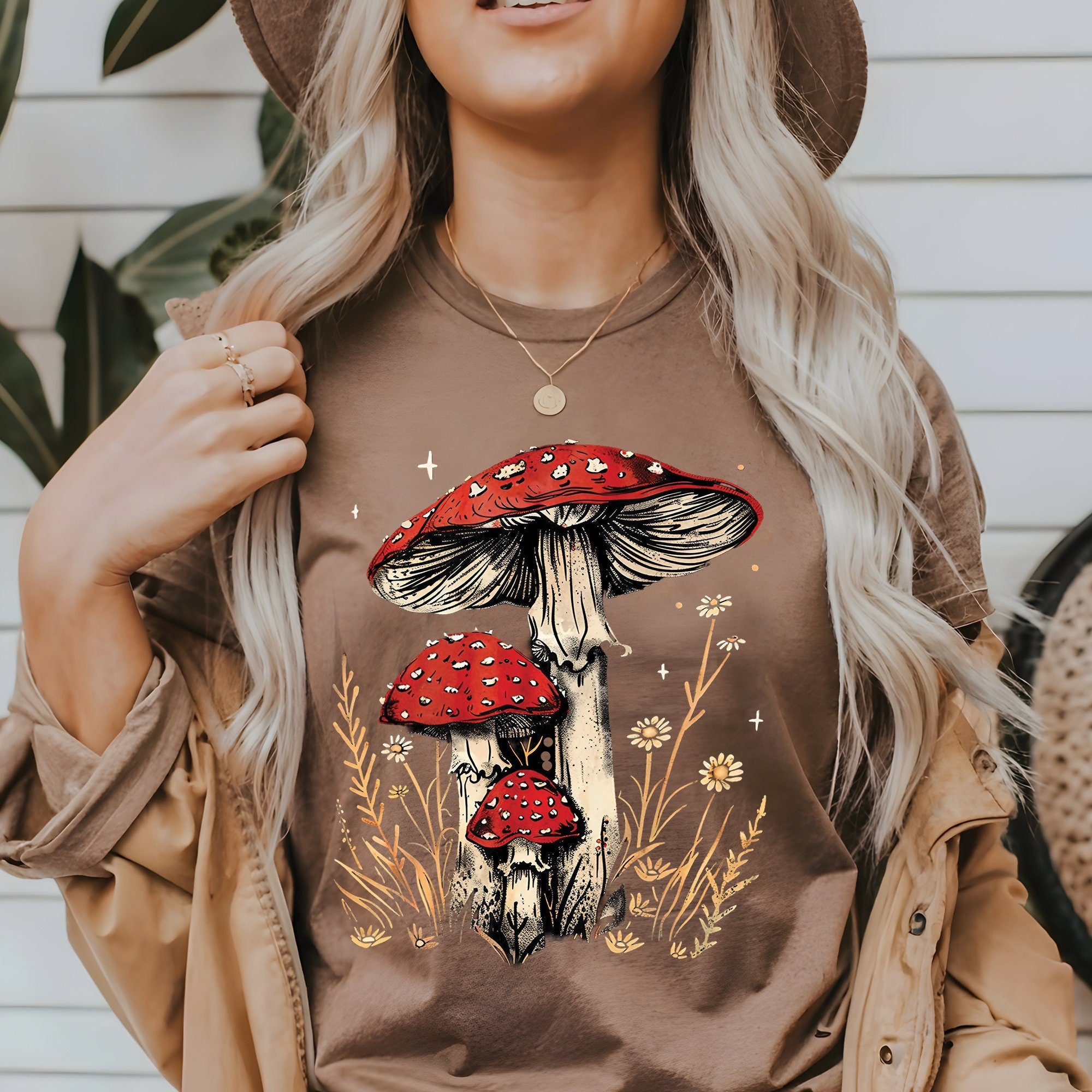 Vintage Mushroom Cottagecore Shirt