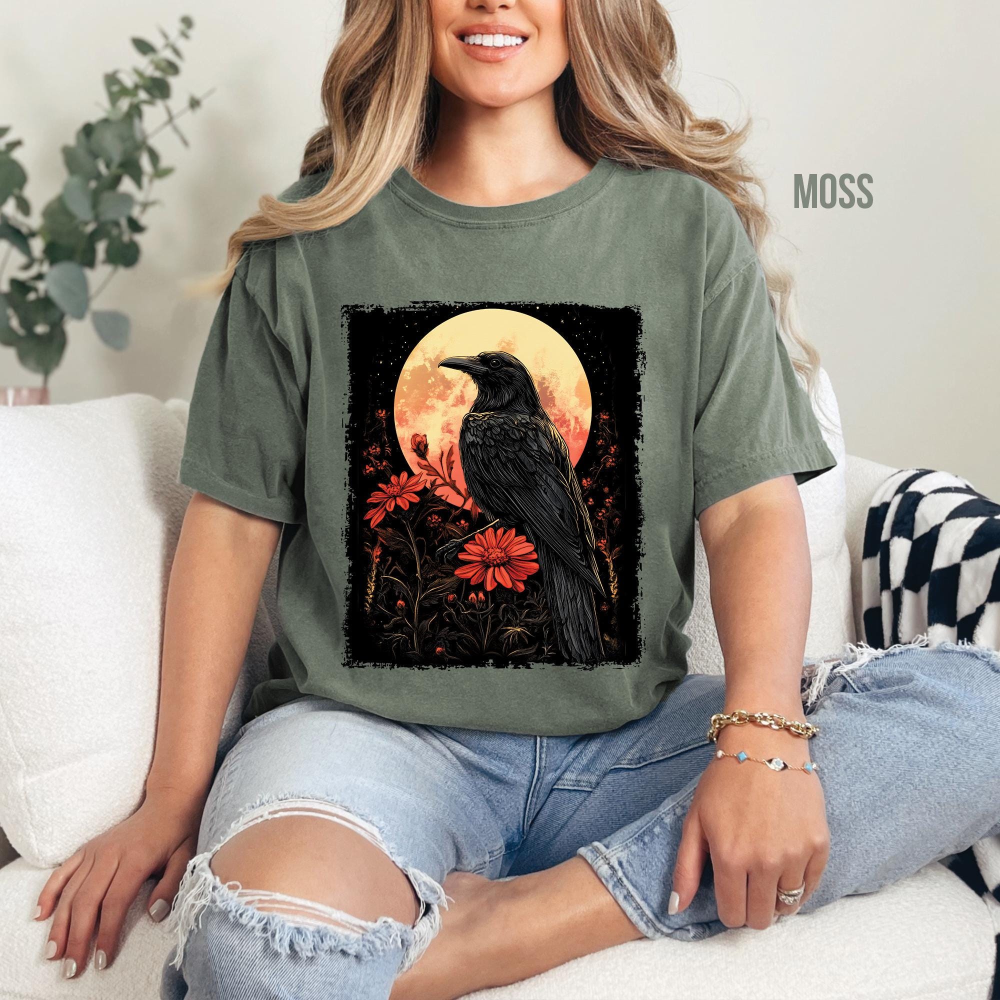Gothic Midnight Raven T-Shirt
