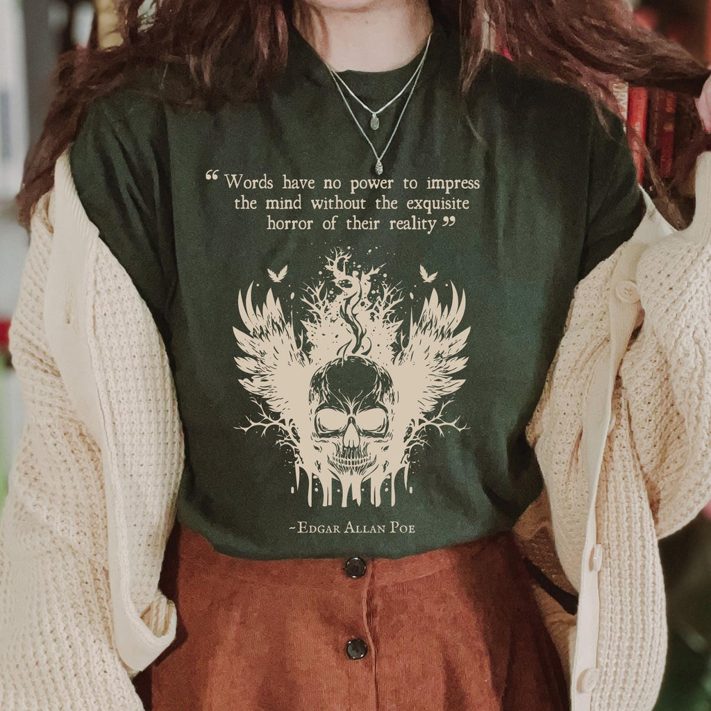 Edgar Allan Poe Skull Shirt