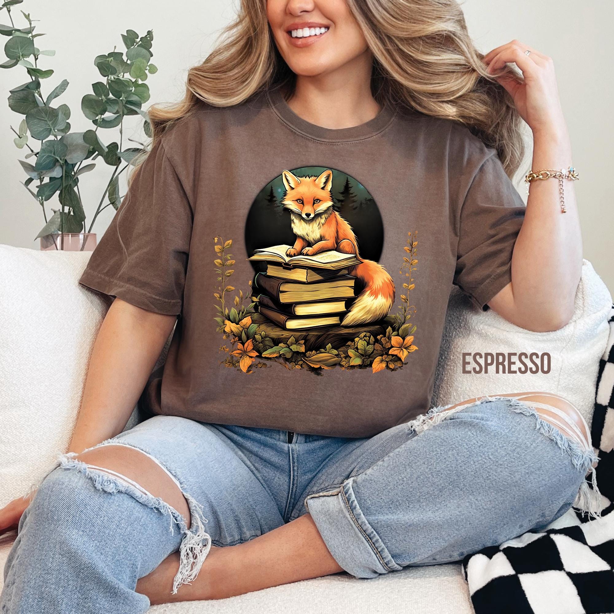Fox Book Reading T-Shirt