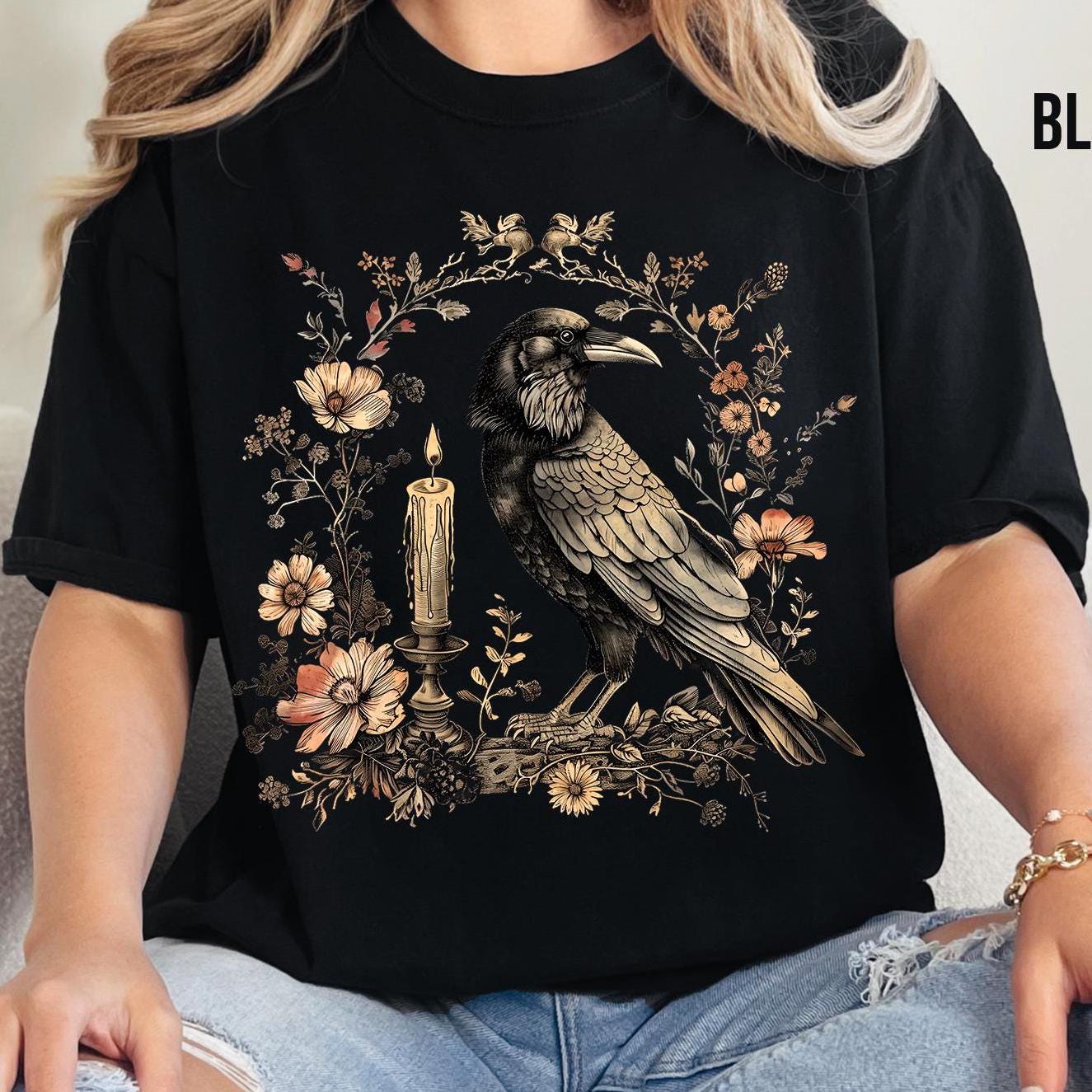 Gothic Raven Comfort Colors T-Shirt