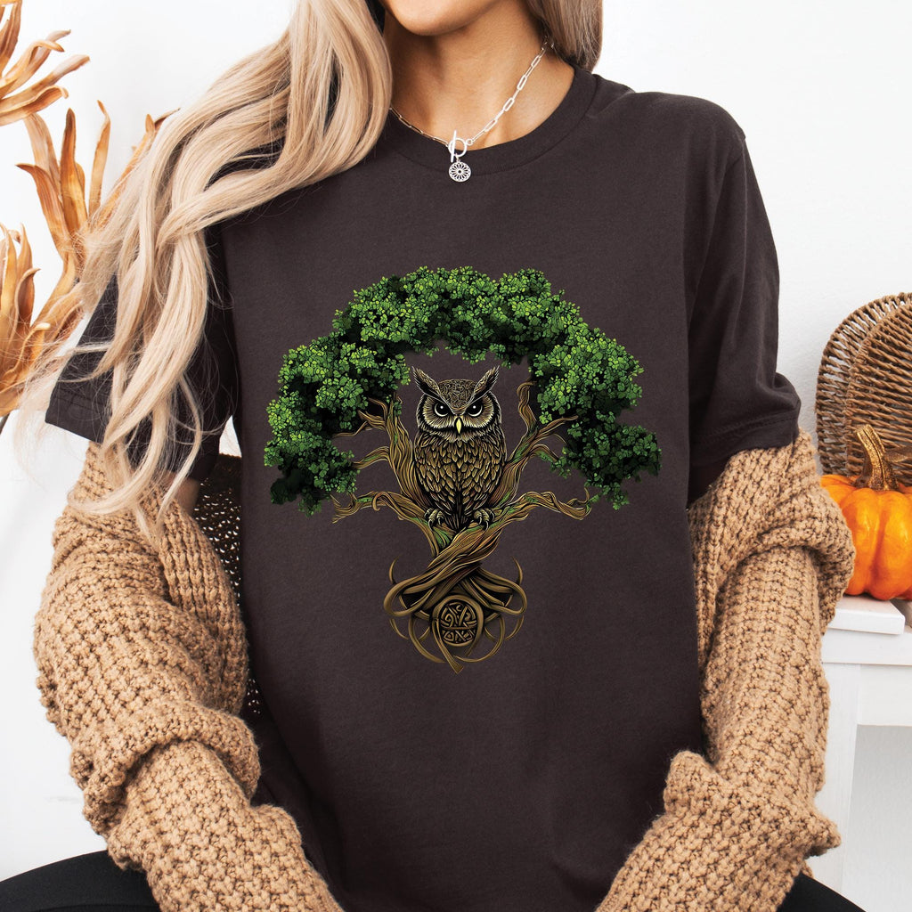 Celtic Tree of Life Owl T-Shirt
