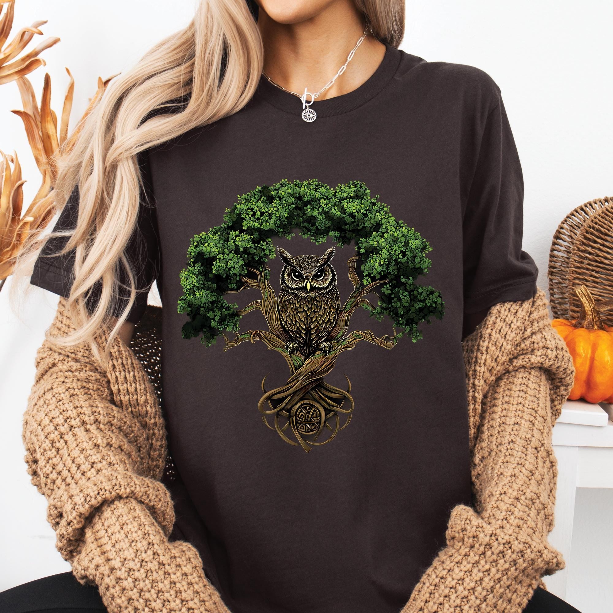 Celtic Tree of Life Owl T-Shirt