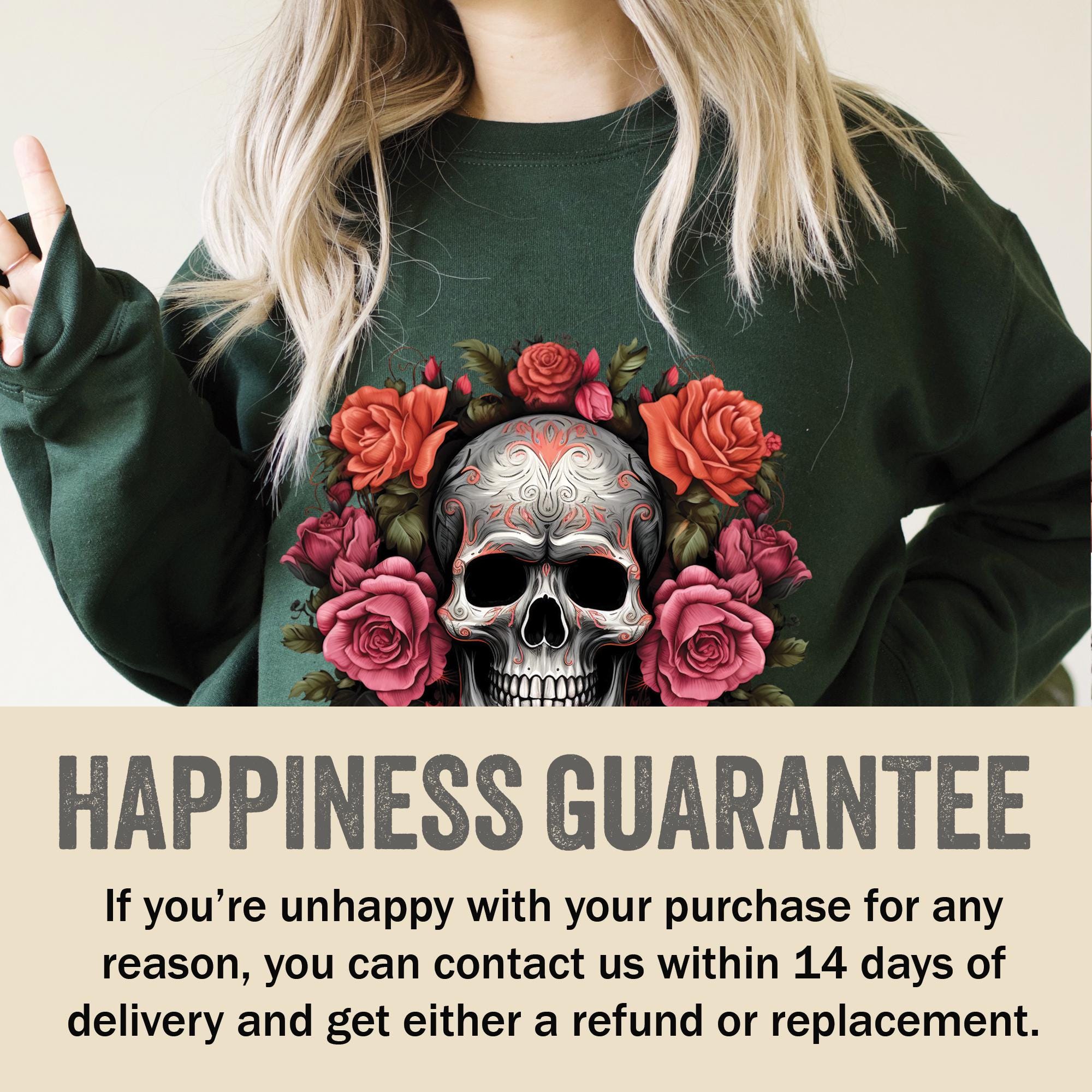 Skull and Roses Sweatshirt