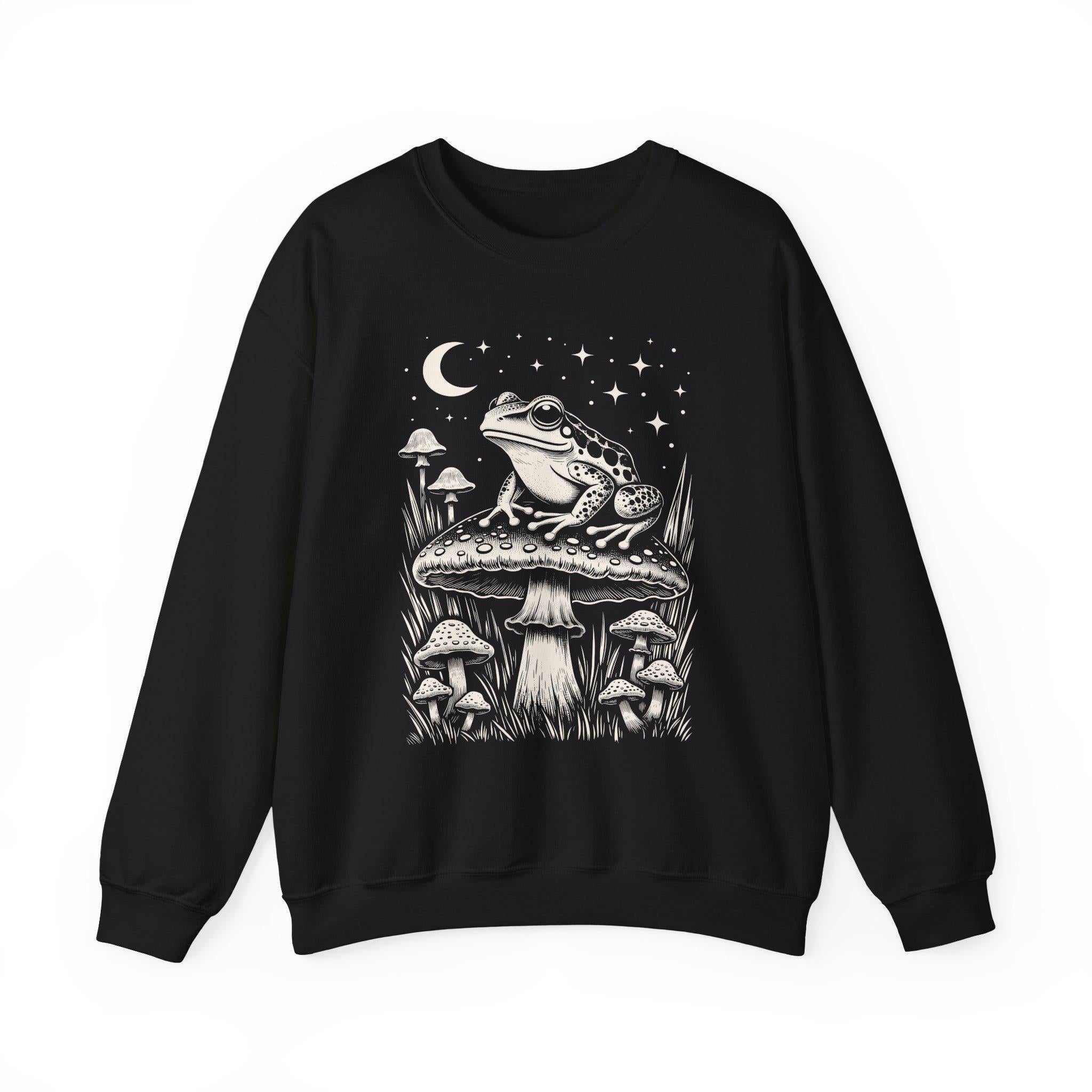 Goblincore Frog Mushroom Sweatshirt