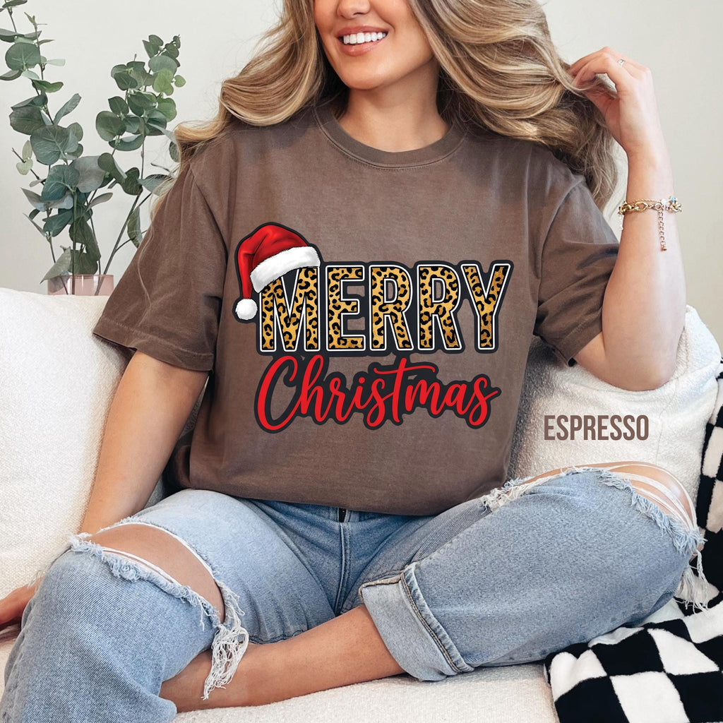 Leopard Merry Christmas T-Shirt