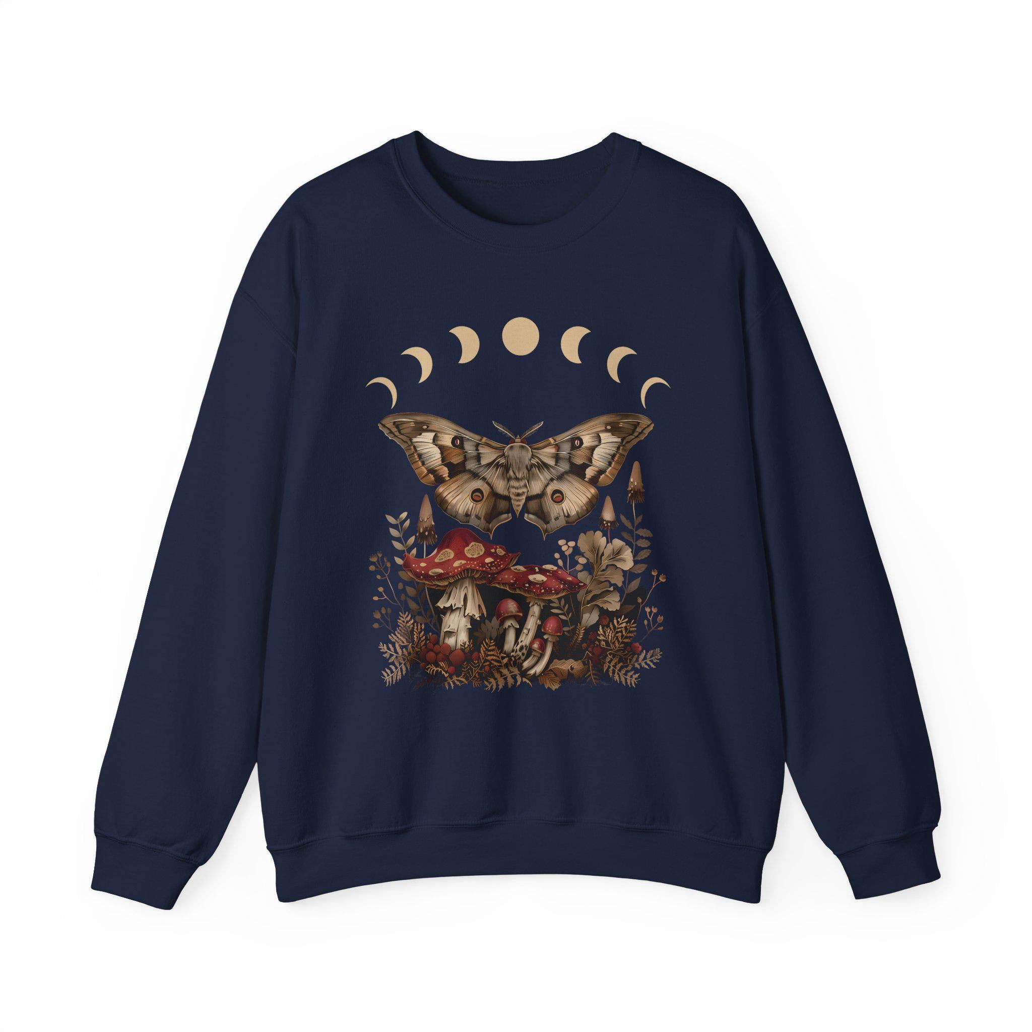 Mushroom Moth Moon Phase Sweatshirt