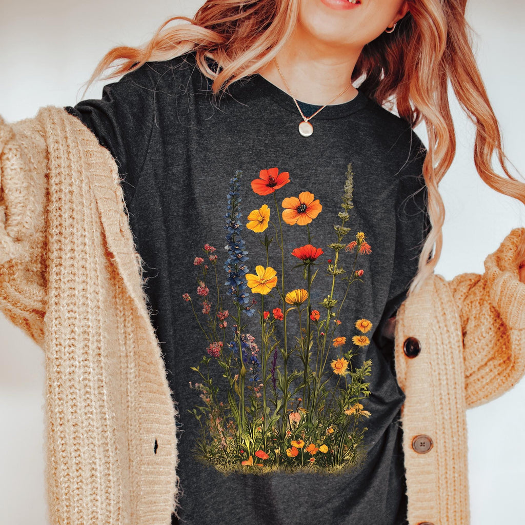 Boho Vintage Wildflowers T-Shirt
