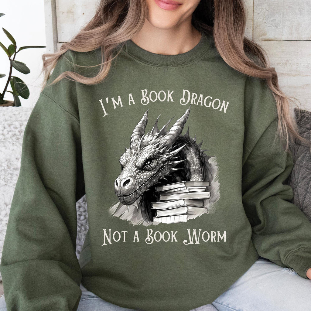 I'm A Book Dragon Sweatshirt