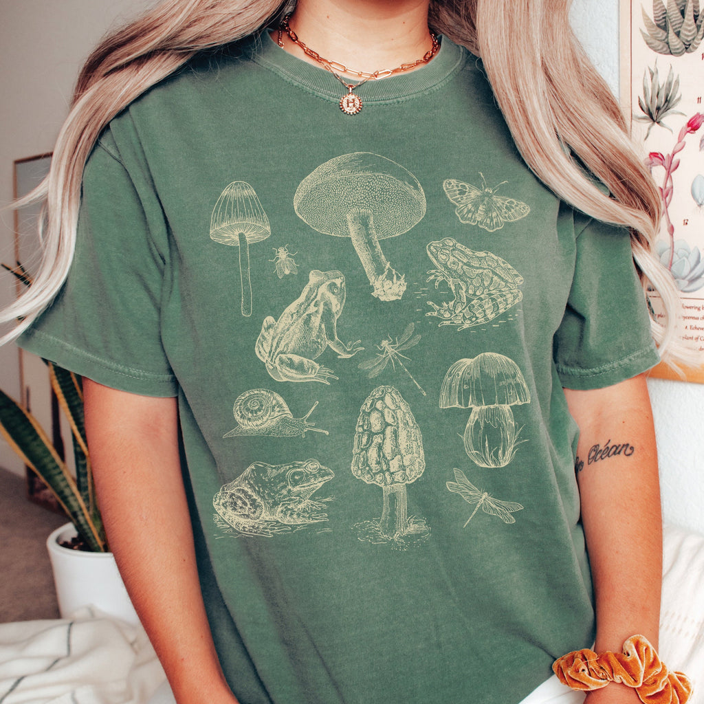 Frog Mushroom Goblincore Shirt