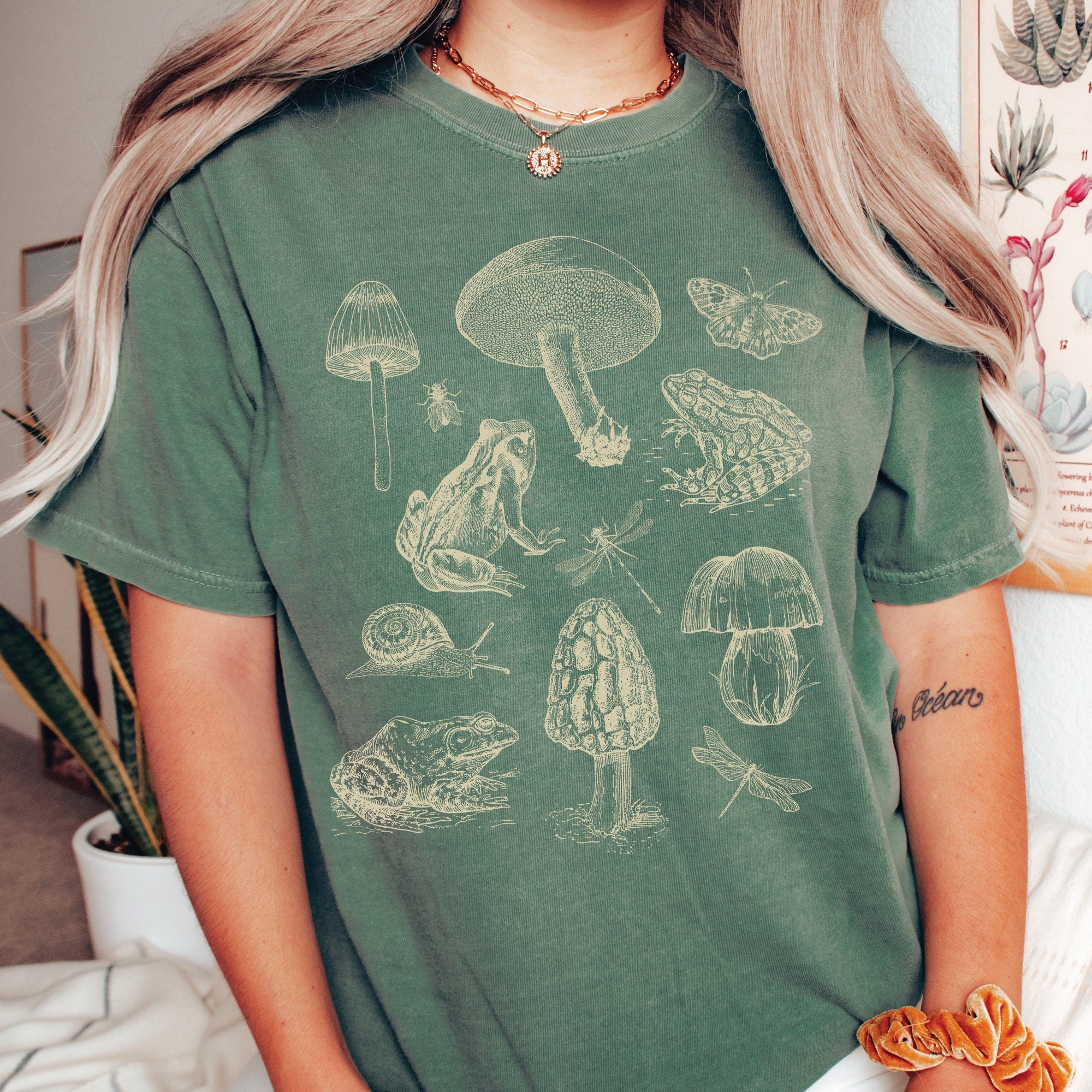 Frog Mushroom Goblincore Shirt