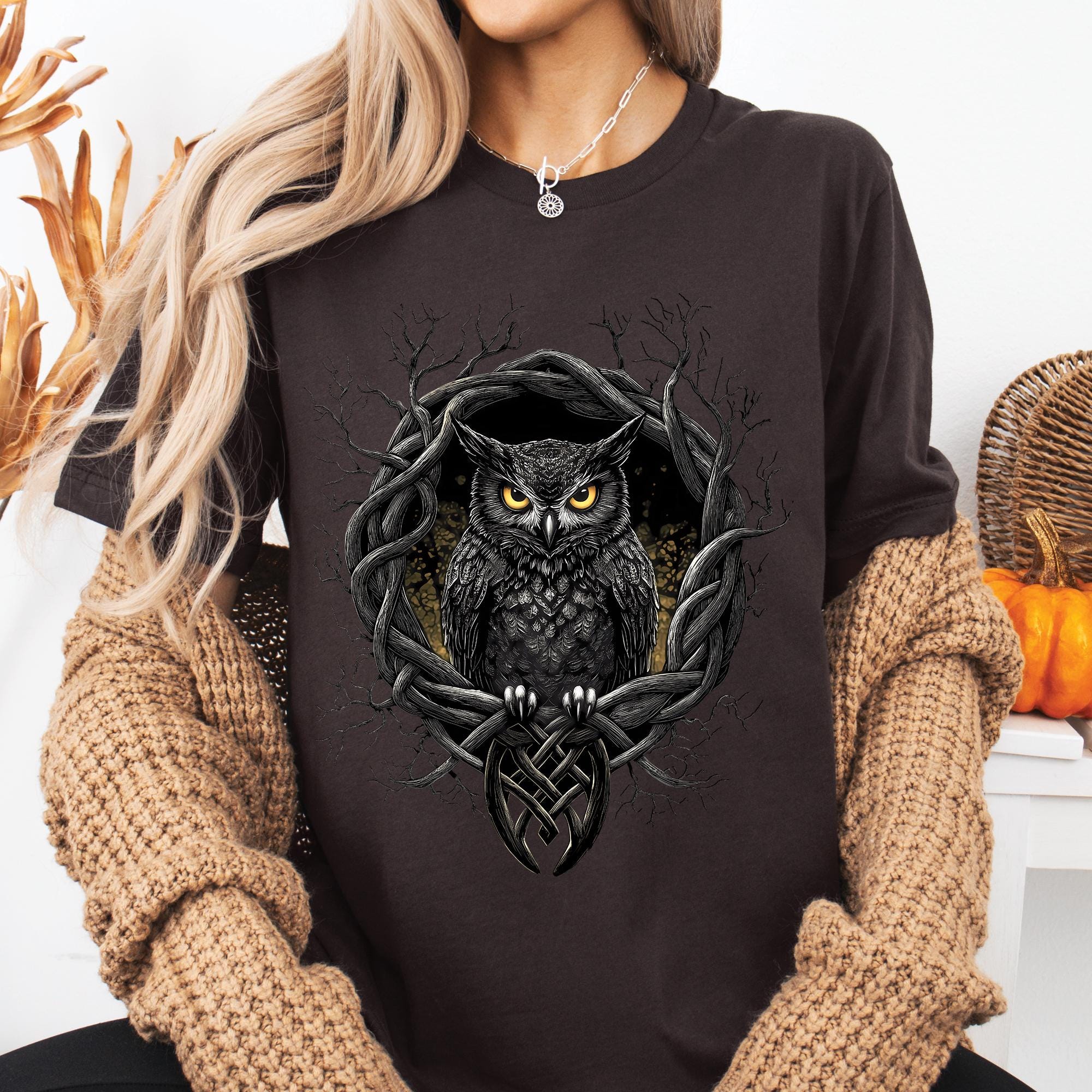Tree of Life Celtic Owl T-Shirt