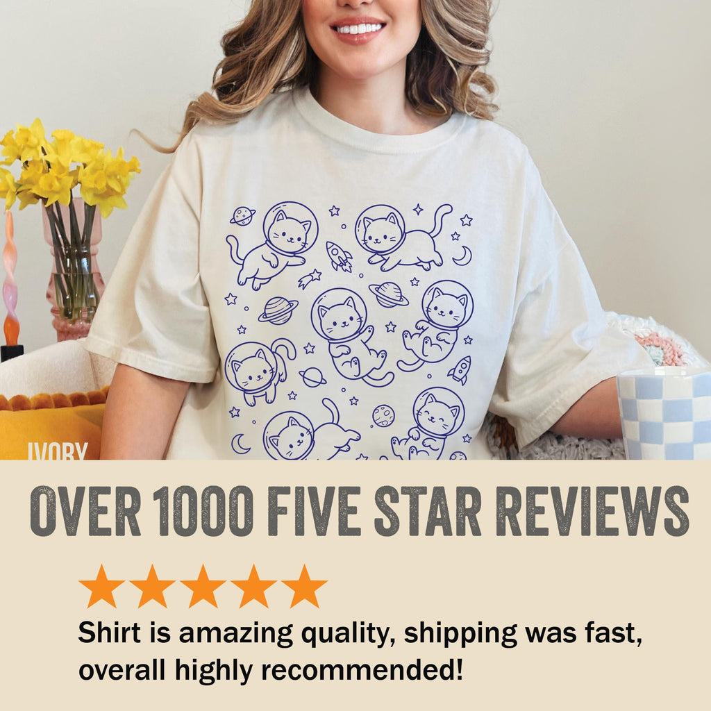 Retro Cats in Space T-shirt