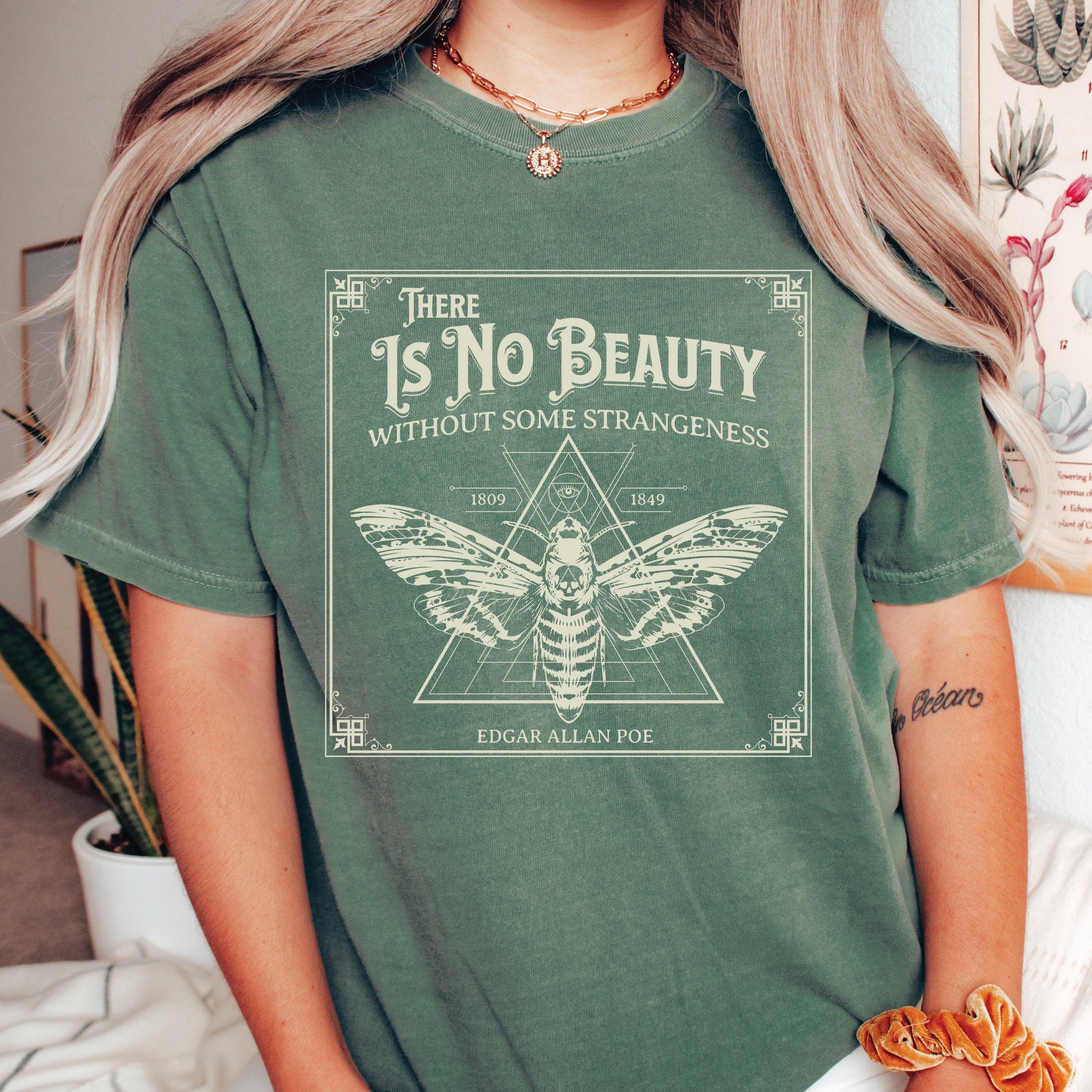 Edgar Allan Poe Moth Shirt