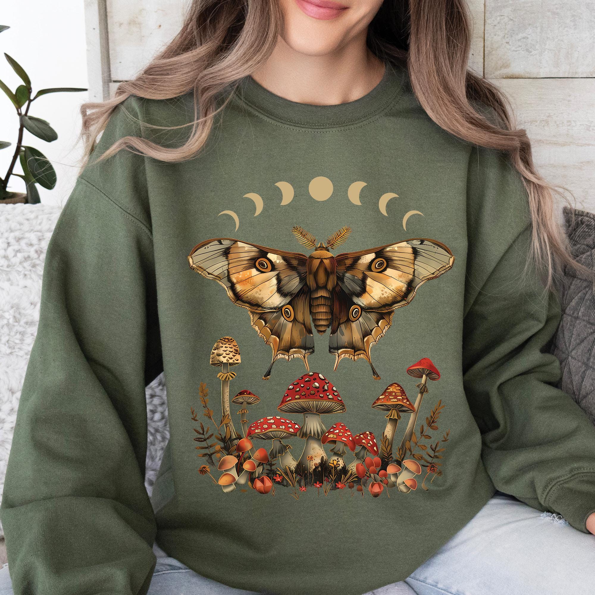 Moth Moon Phase Sweatshirt
