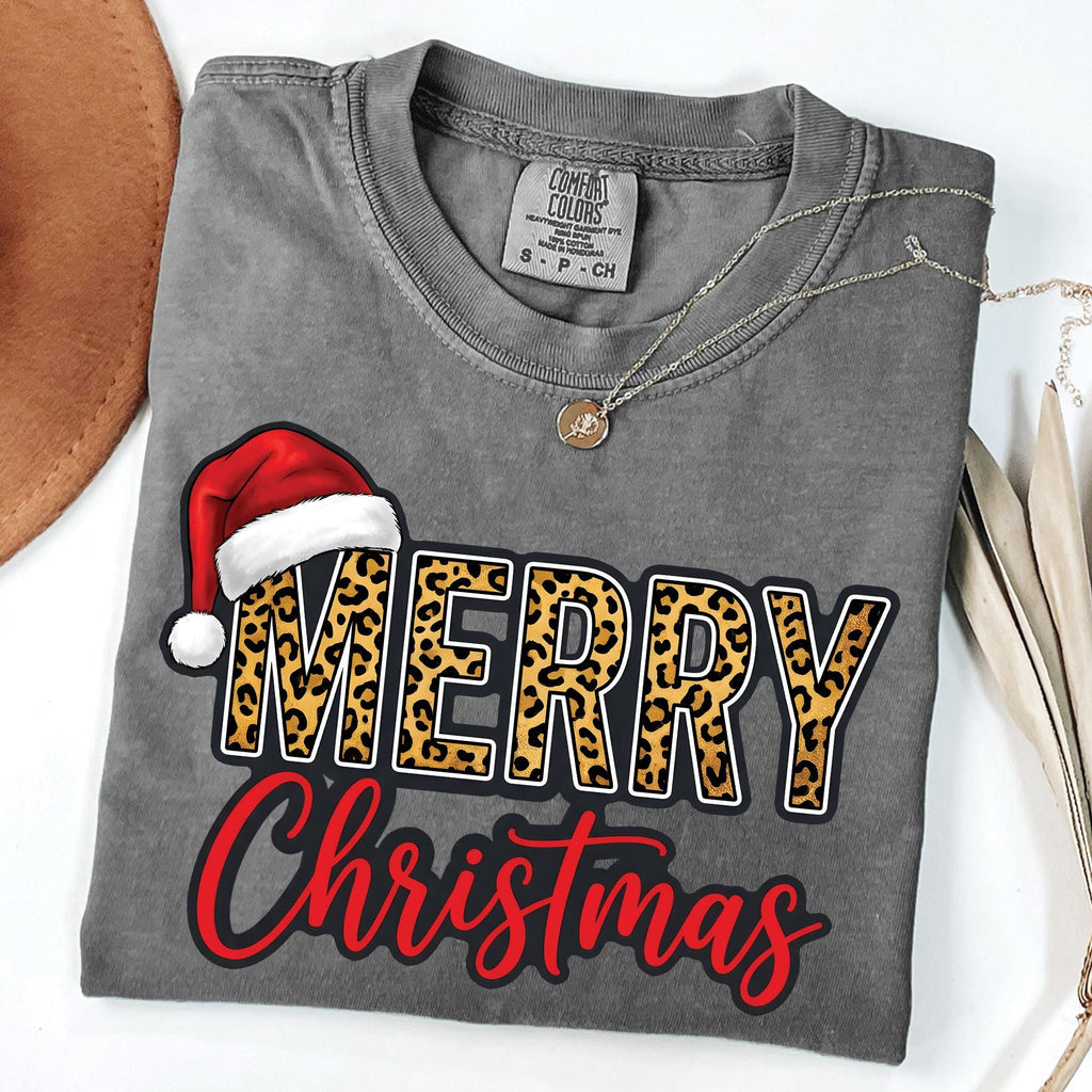 Leopard Merry Christmas T-Shirt
