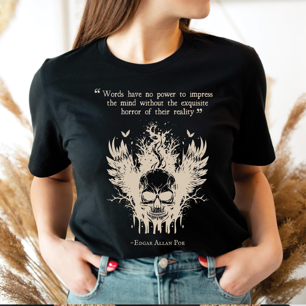 Edgar Allan Poe Skull Shirt