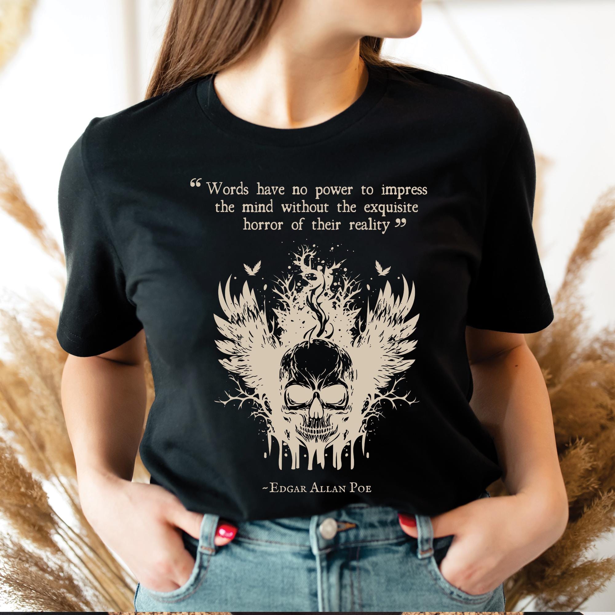 Edgar Allan Poe Skull Shirt