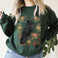 Gothic Raven Roses Sweatshirt
