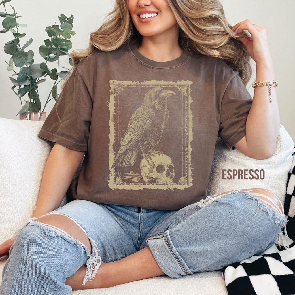 Raven Tarot Card T-Shirt