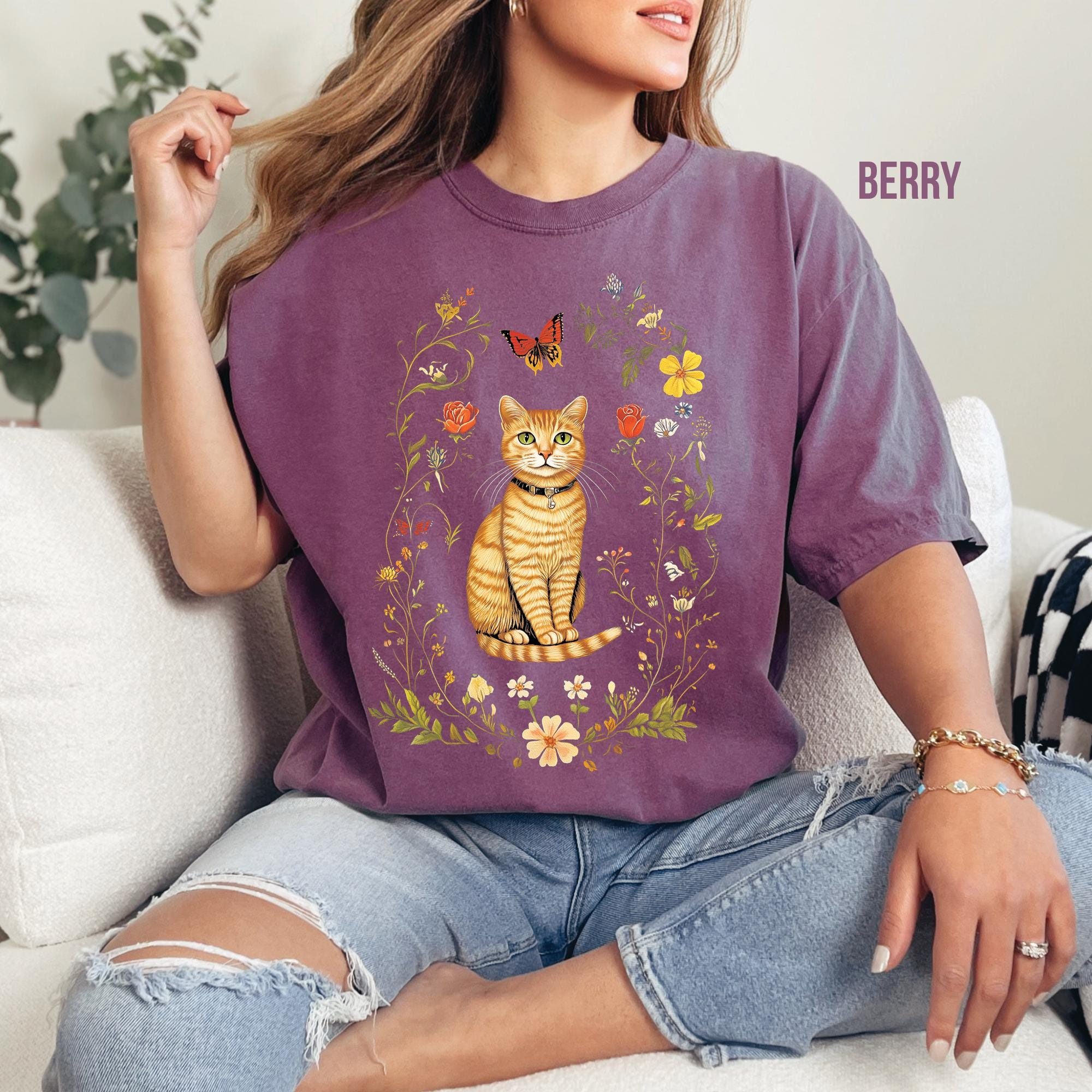 Cottagecore Cat Shirt