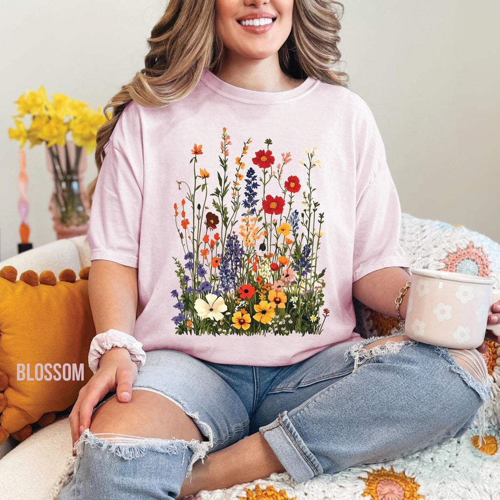 Wildflowers Botanical Floral T-Shirt