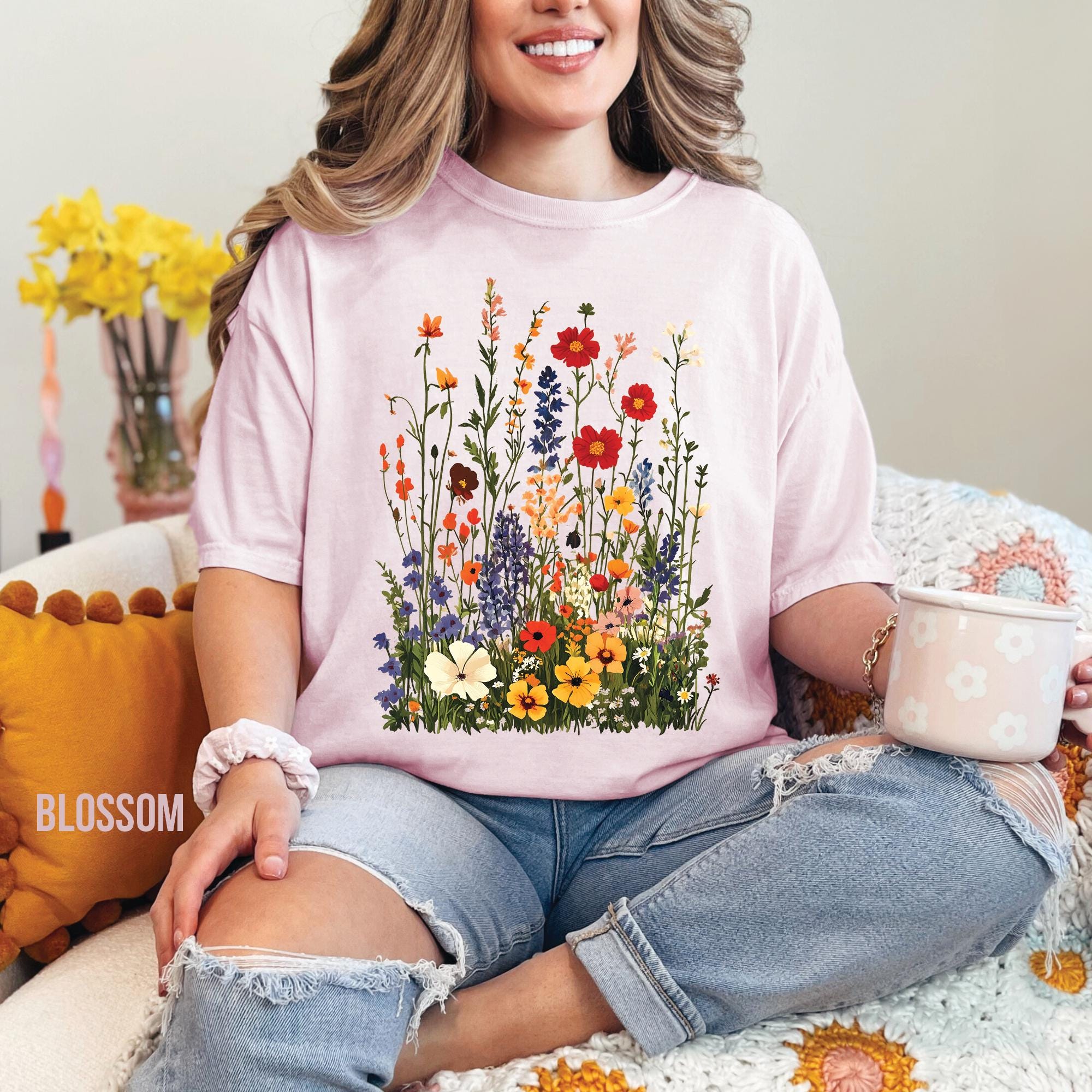 Wildflowers Botanical Floral T-Shirt