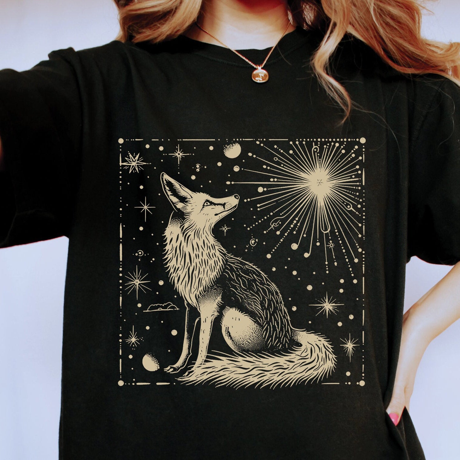 Vintage Fox Celestial T-Shirt