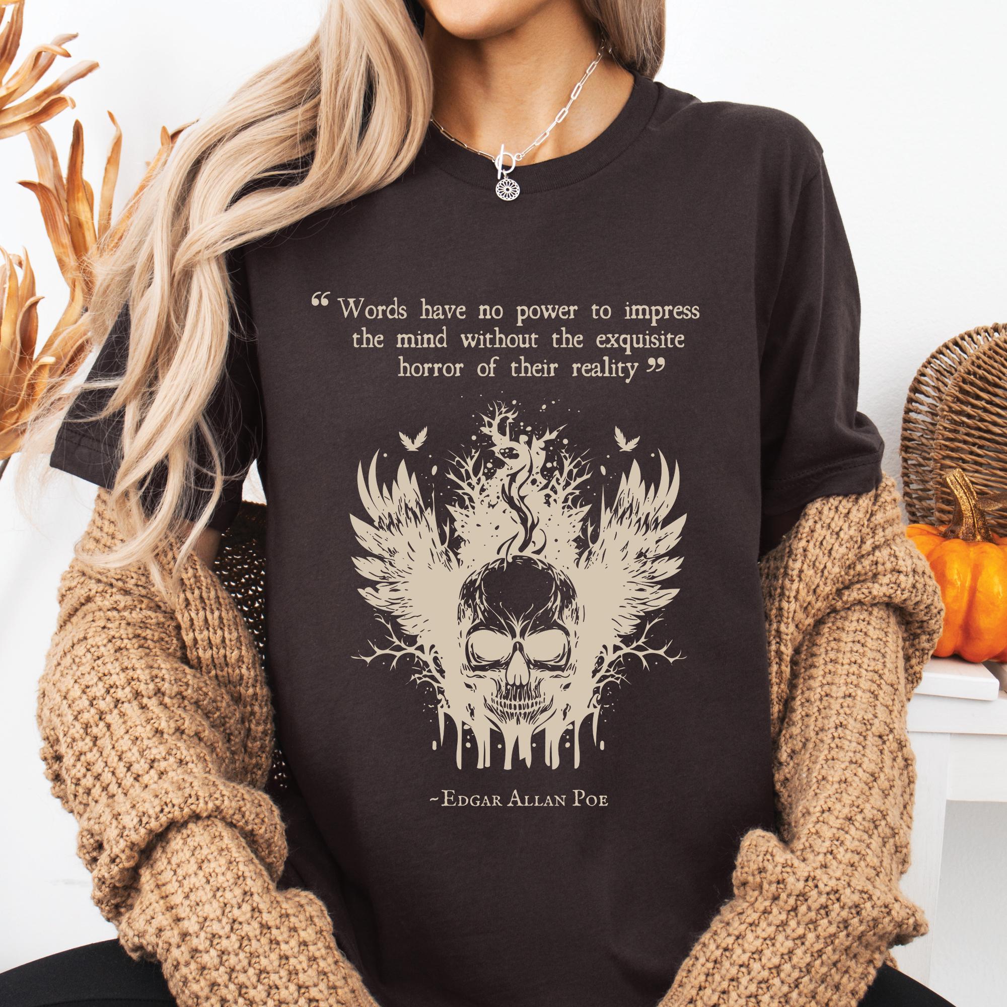 Edgar Allan Poe Skull Shirt