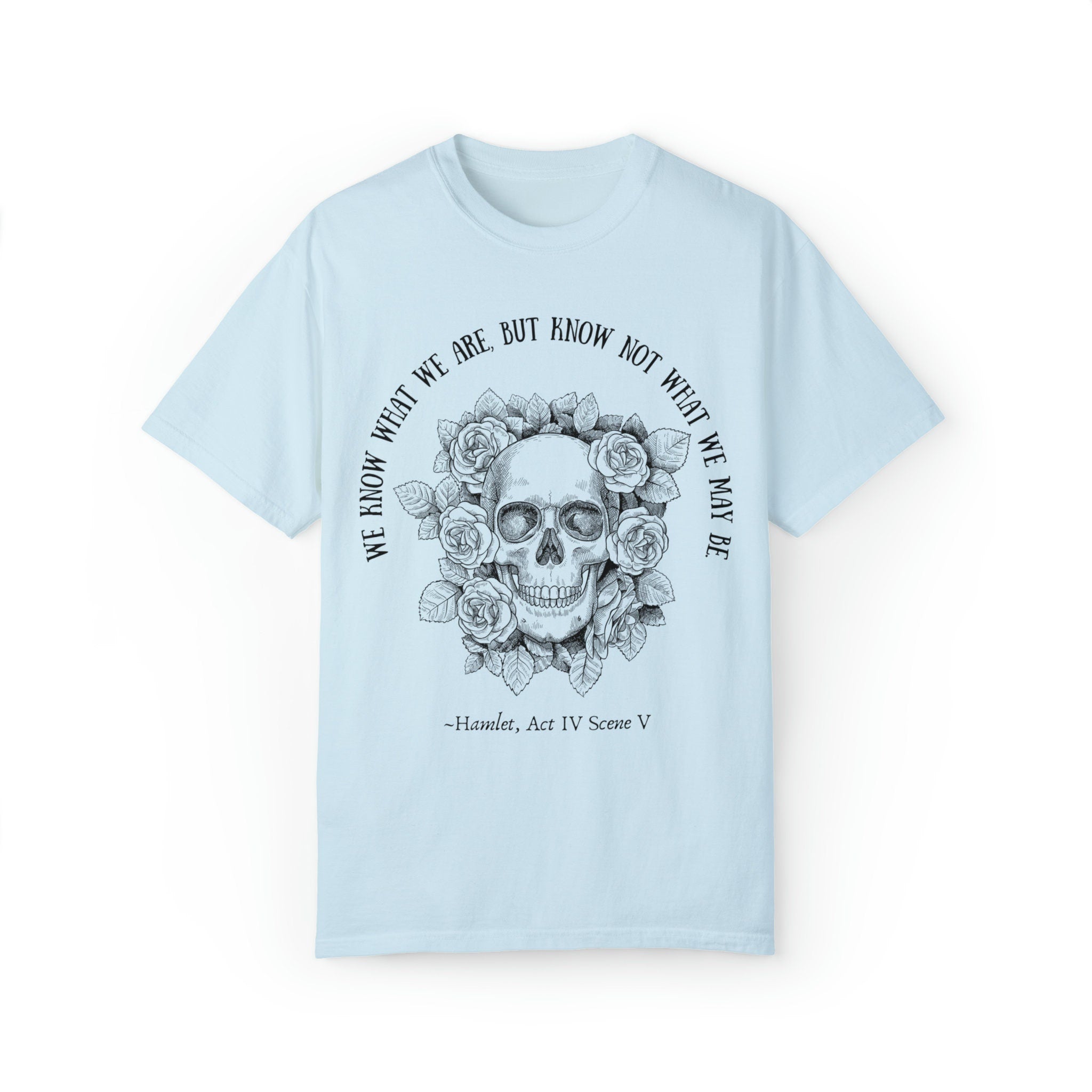 Shakespeare Skull Roses T-Shirt